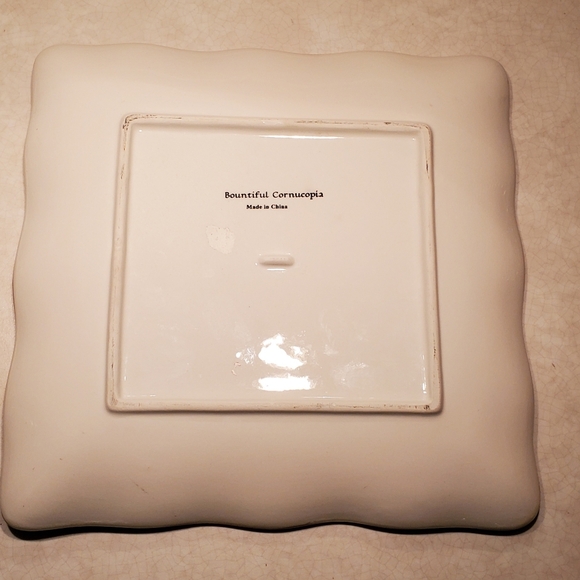 Autumn decor Count your blessings scalloped edge plate - Picture 3 of 3